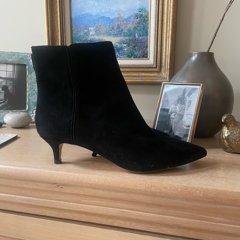 J. Crew Black Ankle Booties